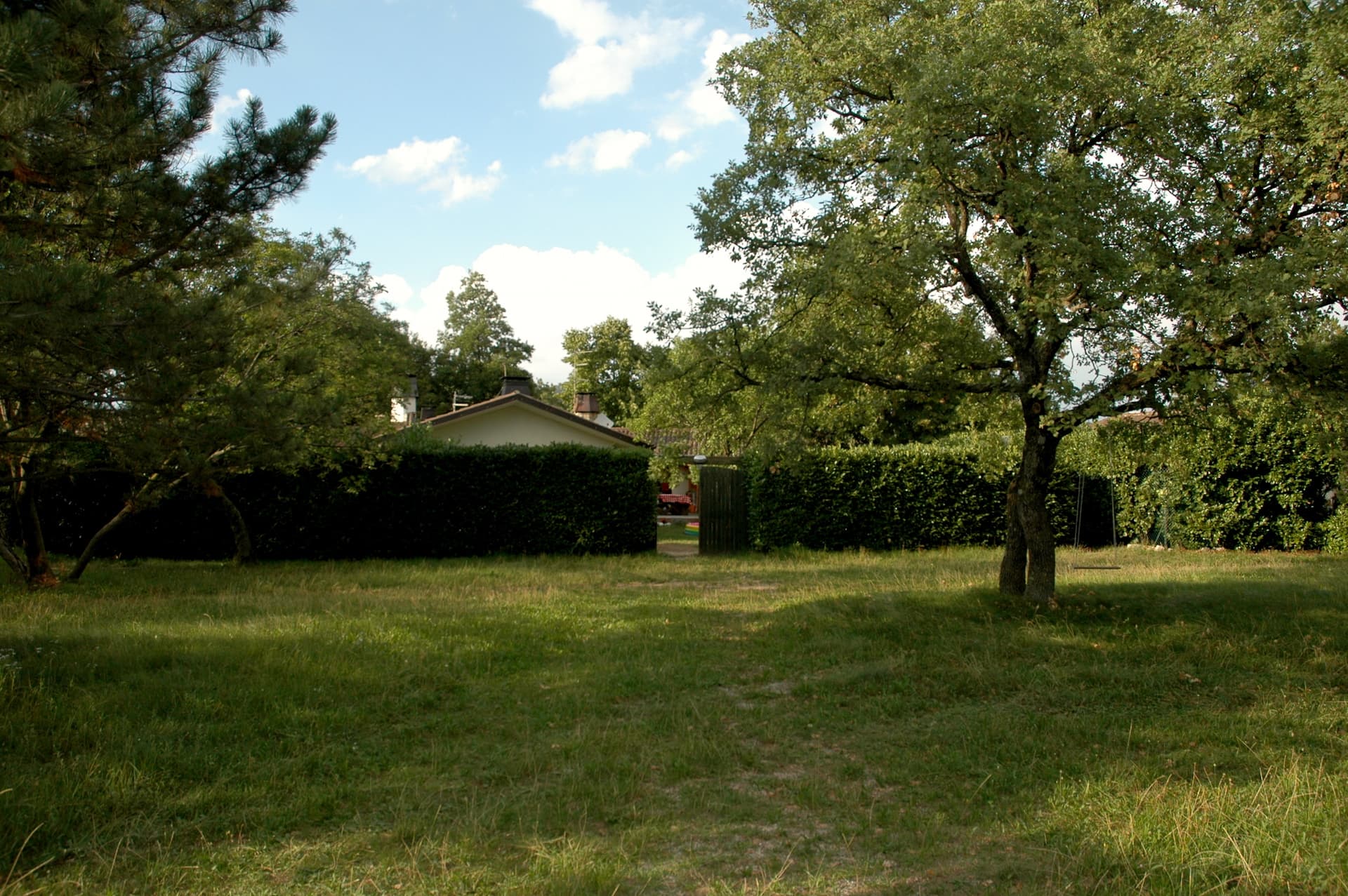 Karst house exterior in the woods